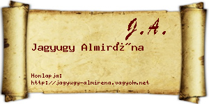 Jagyugy Almiréna névjegykártya
